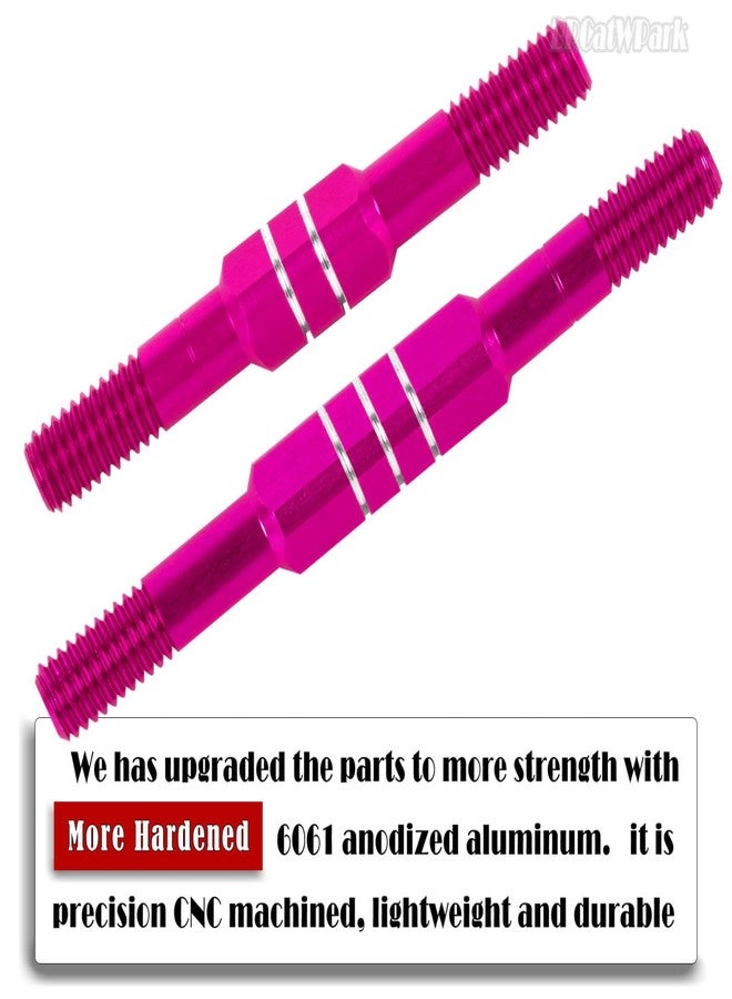 قطع غيار BRCatWPark RC قابلة للتعديل لضبط زاوية العجلات، مناسبة لسيارات التحكم عن بعد من طراز Typhon 3S 4WD BLX / Mega 550 1/10 Big rock 3S 4WD BLX، لون وردي (غير مناسبة لسيارات التحكم عن بعد من طراز Big rock V1 أو V2). - Image 3